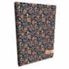 Kalendarz 2025 książkowy dzienny A4 sobota niedziela osobno soft touch PAISLEY KWIATY BLUE