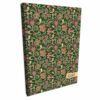 Kalendarz 2025 książkowy dzienny A4 sobota niedziela osobno soft touch PAISLEY KWIATY GREEN