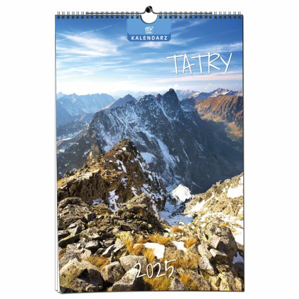 Kalendarz 2025 ścienny B3 33 x 48 cm 13 planszowy TATRY - obrazek 2