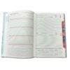Kalendarz 2025 A5 dzienny sobota niedziela razem z Registrami Soft Touch PAISLEY KWIATY GREEN - obrazek 6