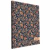 Kalendarz 2025 książkowy tygodniowy A4 ROZKŁADÓWKA soft touch PAISLEY KWIATY BLUE
